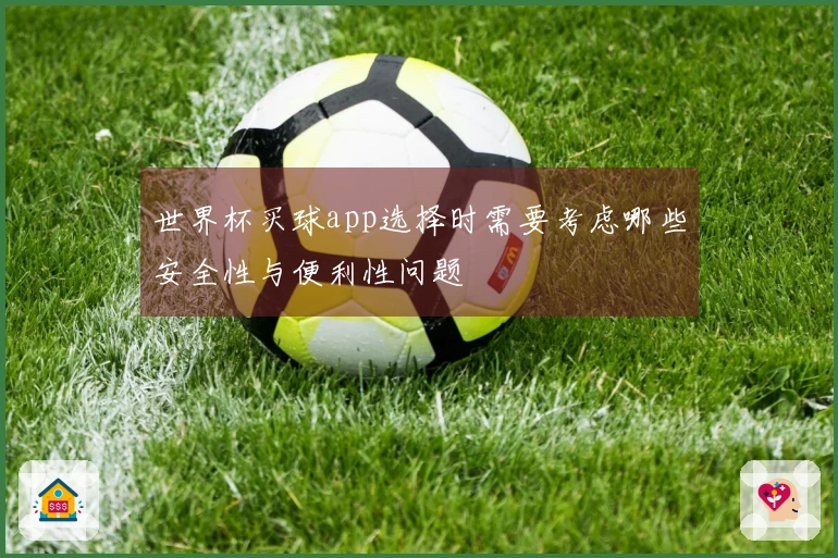 世界杯买球app选择时需要考虑哪些安全性与便利性问题