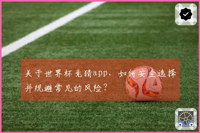 关于世界杯竞猜app，如何安全选择并规避常见的风险？